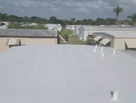 TPO mobile home roof over