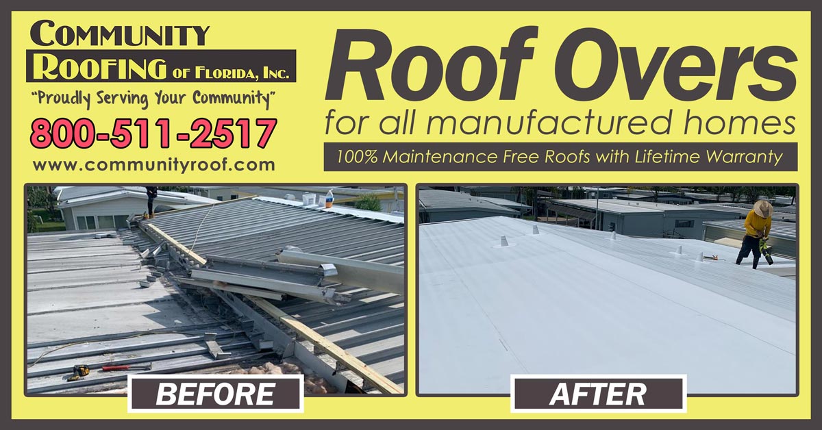 Manufactured Home Roof Replacement, Largo, FL