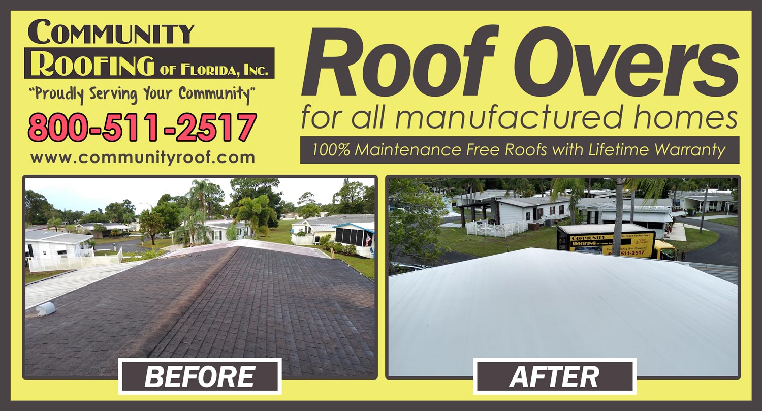 Mobile Home Roof Replacement North Fort Myers, FL