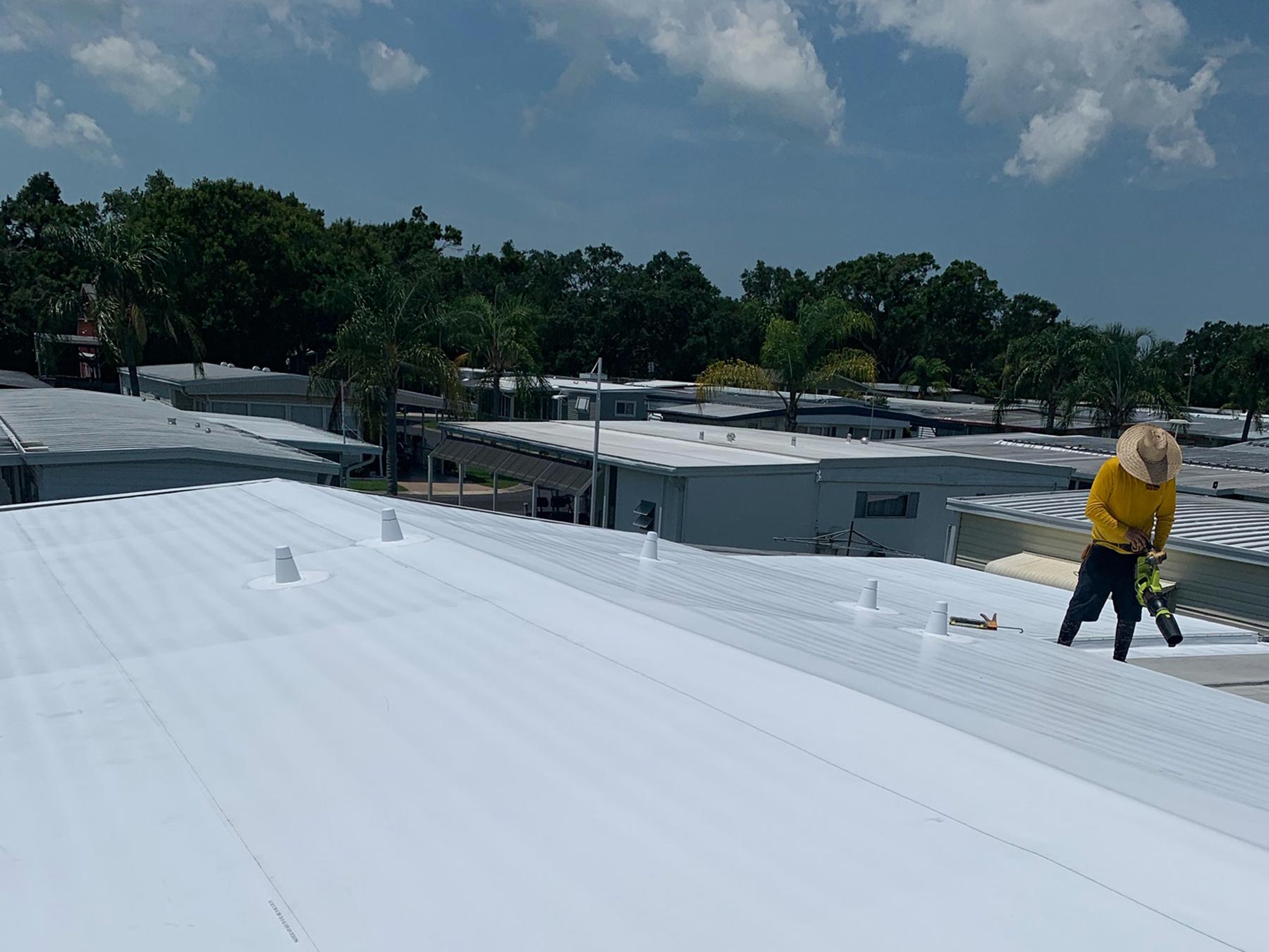 Mobile Home Roof Over Largo, FL