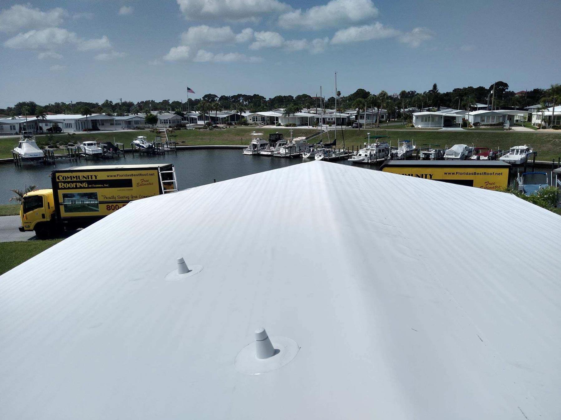 Mobile Home Roof Over Venice, FL
