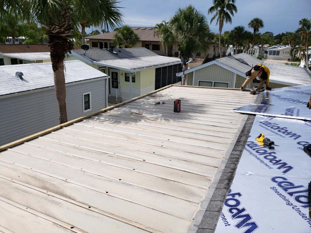 Mobile Home Roof Overs in Fort Myers Community Roofing of Florida, Inc
