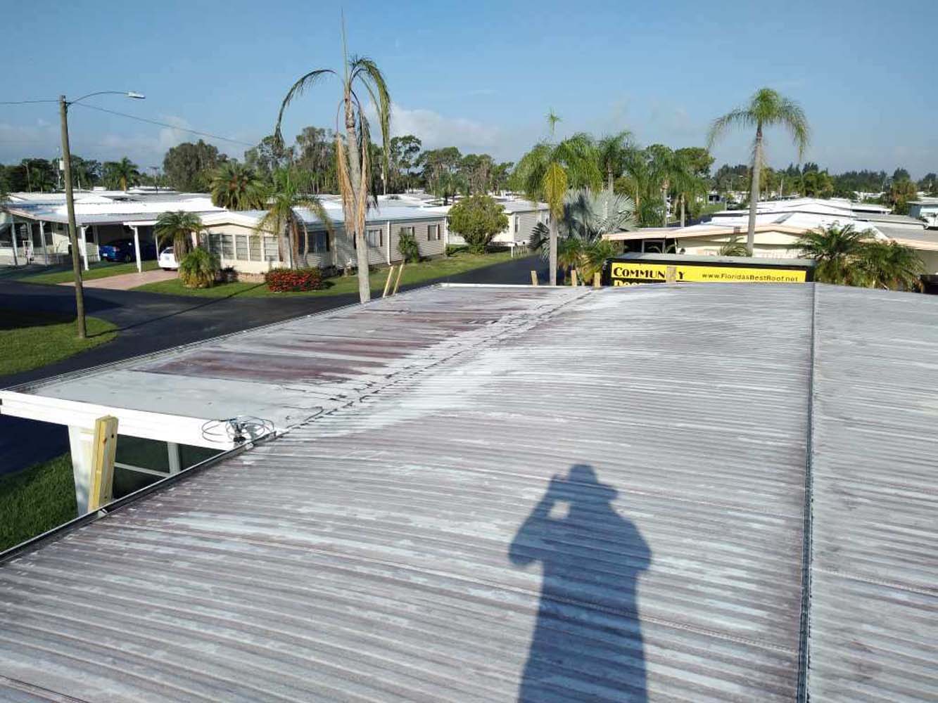 Mobile Home Roof Over North Fort Myers